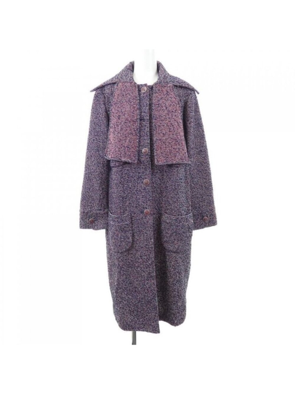 Chanel Size 42 Navy Coat